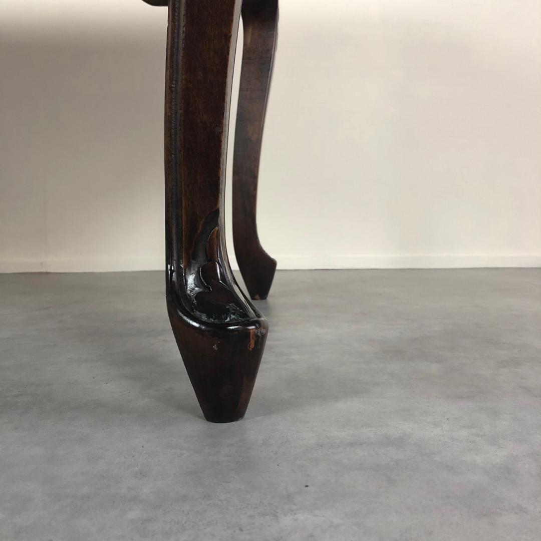 エレガント　猫脚(カブリオールレッグ) 　アンティークデスク