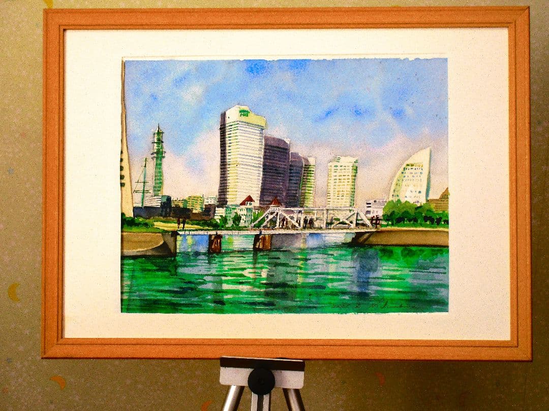 水彩画(みなとみらい21地区)