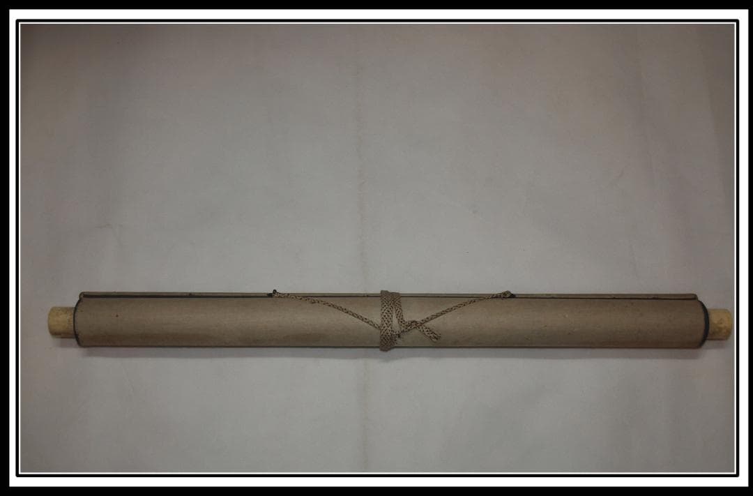 骨董市仕入れ品　日本　時代肉筆掛け軸　※激安骨董品中国、 X861C16-6