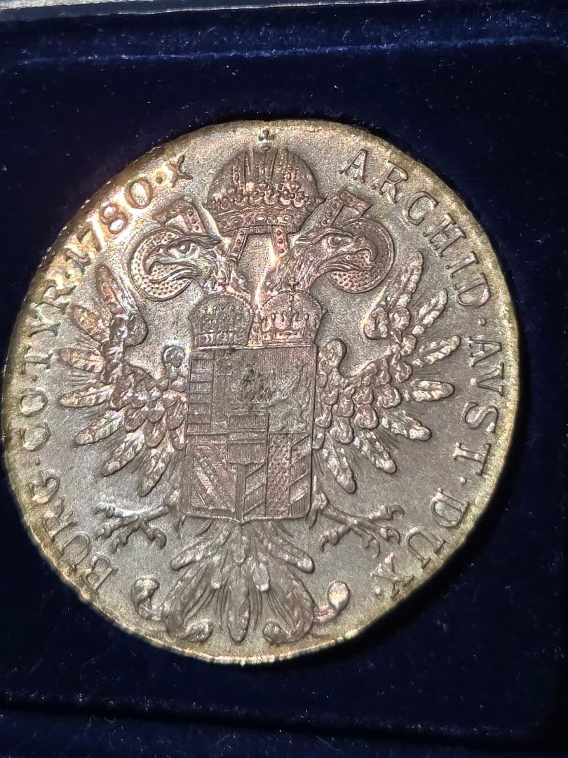 (プルーフ)オーストリア共和国　マリアテレジア　1ターレル銀貨再鋳貨　1780