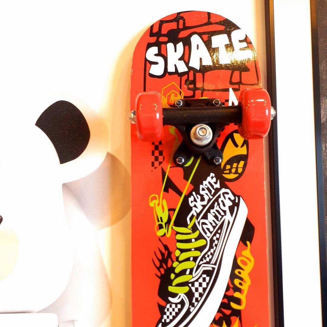 スケボーフィギア付　Louis Vuitton　Supreme　3Dアートパネル