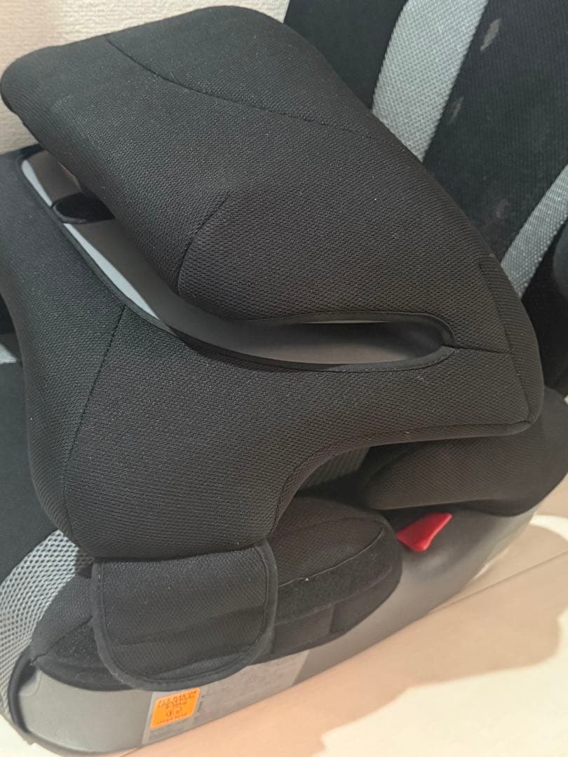 クリーニング済⭐︎チャイルドシート ジュニアシート メッシュ素材 ブラックグレー