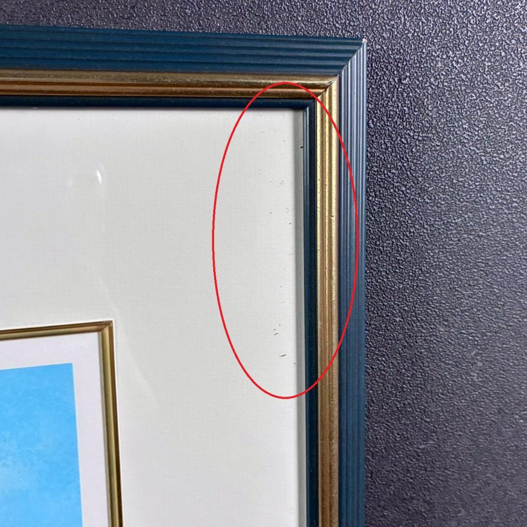 アンドレ・ブーリエ「ヴォワリエ」リトグラフ 直筆サイン入 額縁入り