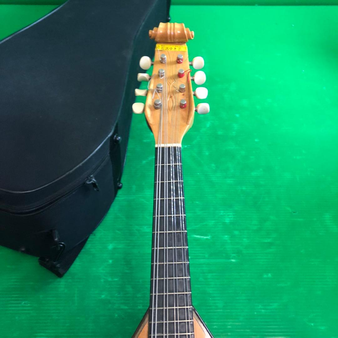 S.WATANABE 木製マンドリン 本体とケース付き 石浜ゆき氏為謹作