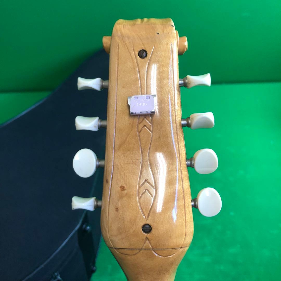 S.WATANABE 木製マンドリン 本体とケース付き 石浜ゆき氏為謹作