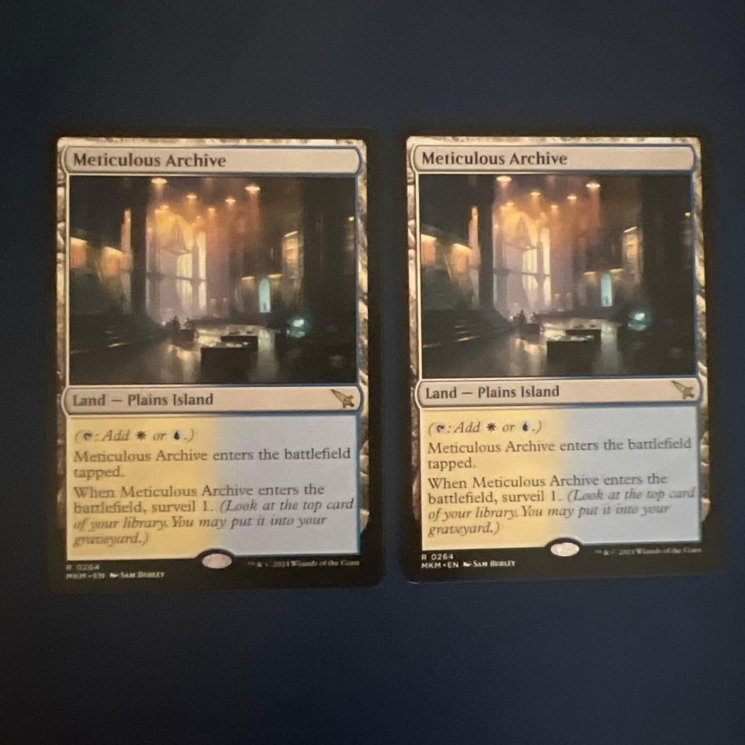 【mtg】行き届いた書庫 英語版2枚 カルロフ邸殺人事件 MKM