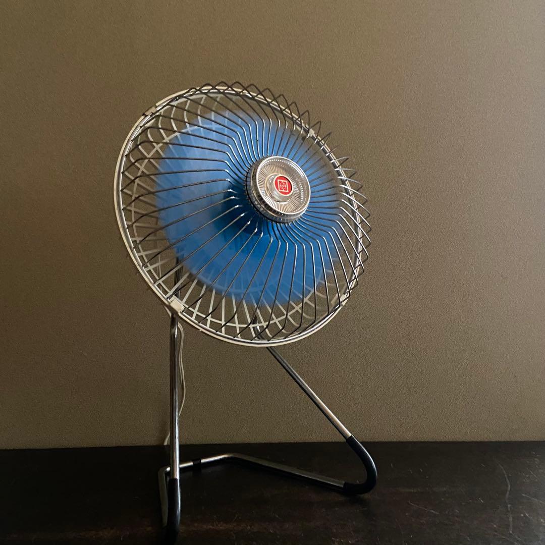 昭和レトロ　卓上扇風機　ナショナル　サーキュレーター　ミニ扇風機　箱、取説付き