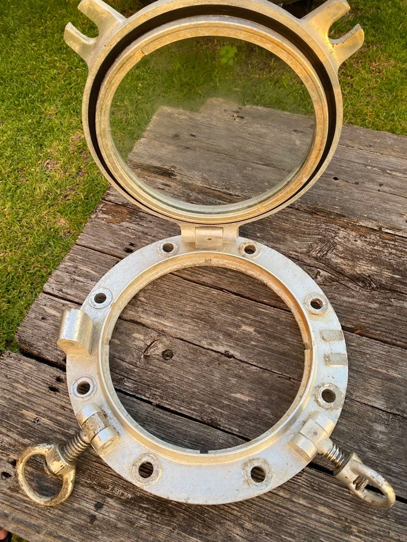 船舶丸窓 潜水艦丸窓 マリンインテリア 開閉式 丸窓 強化ガラス