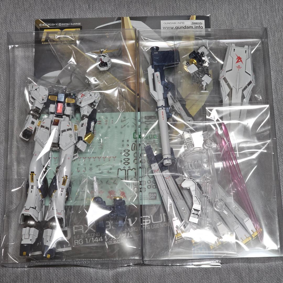 RG ガンダムベース限定 νガンダムチタニウムフィニッシュ 素組み完成品