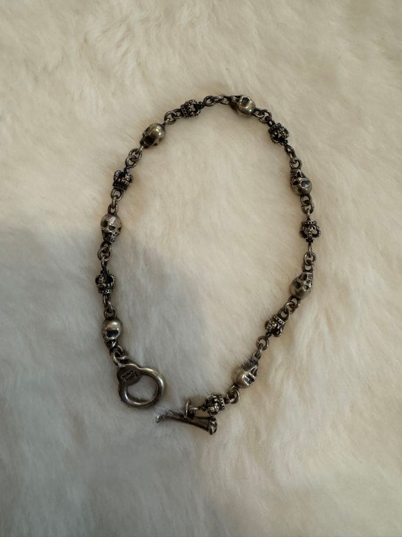 ジャスティンデイビス SKULL DIVINE ブレスレット Mサイズ