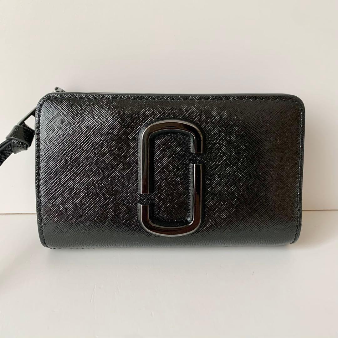 【MARC JACOBS】マークジェイコブス　二つ折り財布　スナップショット　黒