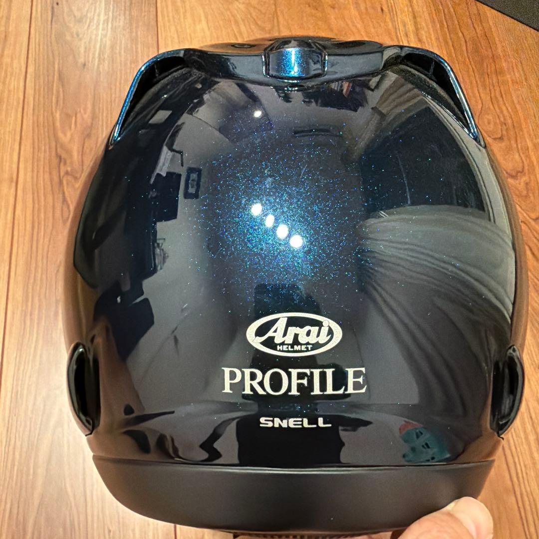 Arai フルフェイスヘルメット PROFILE ラメ入りネイビーブルー