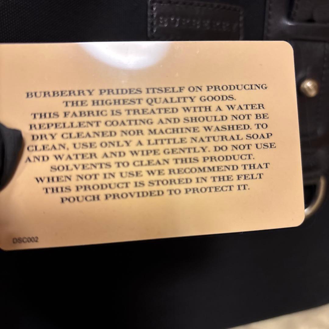 BURBERRY 黒　ハンドバッグ　美品