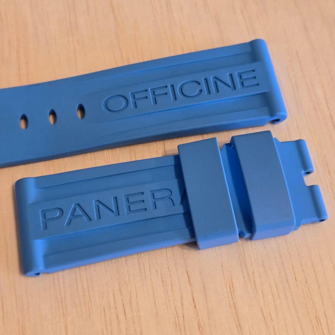 限定品　ワンタッチ式　パネライ純正　ラバーベルト　24/22mm