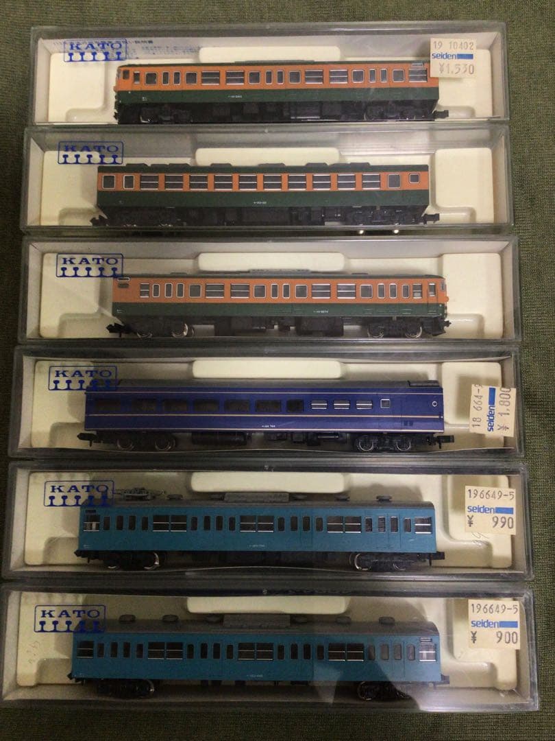 確認用 KATO 関水金属 Nゲージ 鉄道模型 電車/食堂車他6両セット