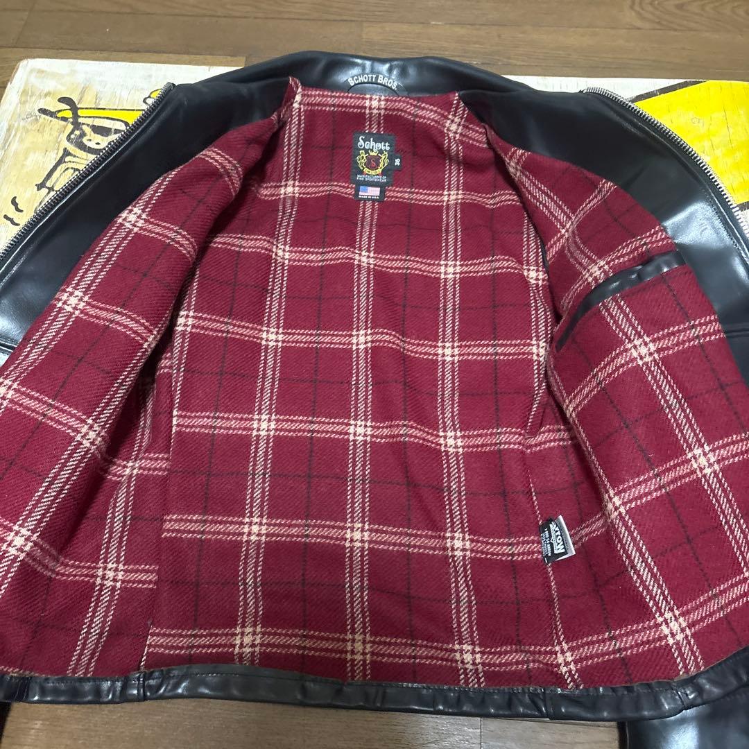 希少‼️美品‼️schottホーウィンレザーライダース6103US 36インチ