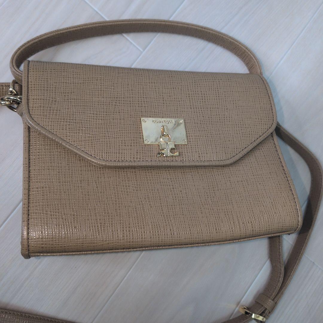 クレージュ ハンドバッグ ショルダーバッグ レザー