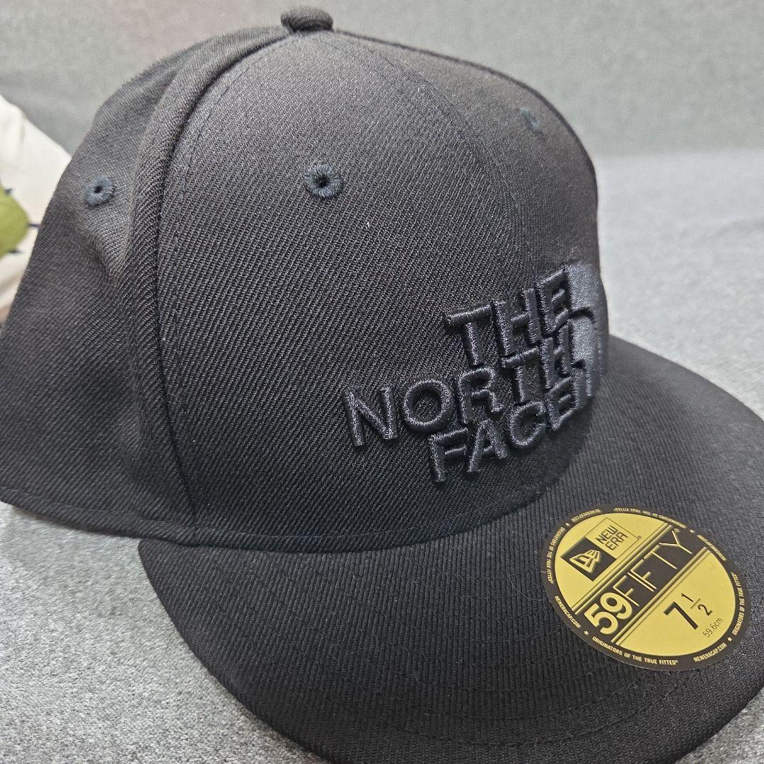 新品未使用タグ付NEWERA THE NORTH FACE キャップ黒稀少