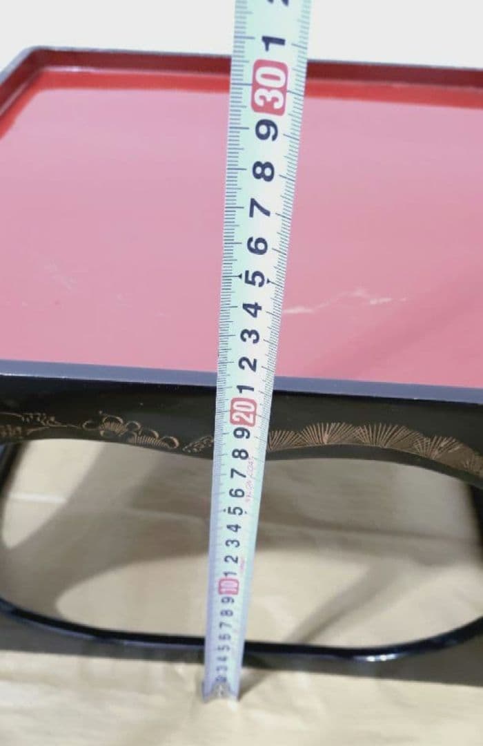 漆器　沈金金蒔絵　木製　脚付きお膳　大中小　御膳　殿様膳　本膳　骨董　時代物