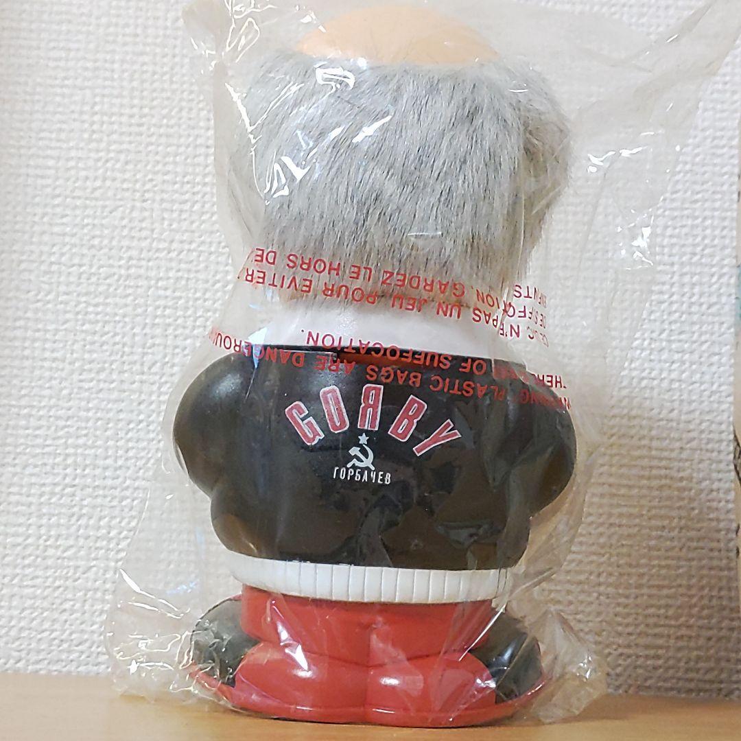 デッドストック貯金箱ゴルバチョフ人形GORBY黒ゴルビーバンクGorbaciov