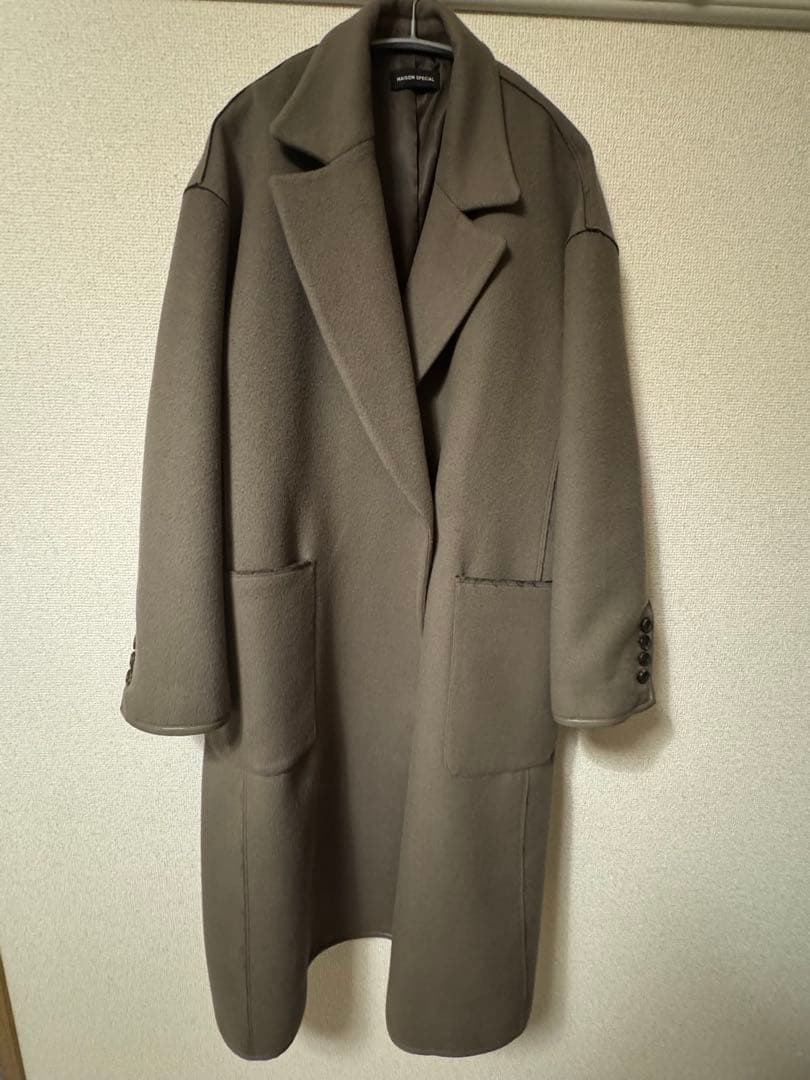 メゾンスペシャル　カシミヤビーバーチェスターコート