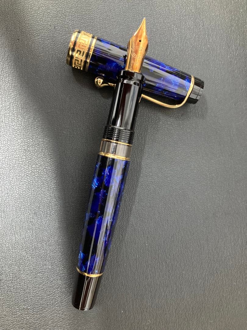 AURORA アウロラ　万年筆 オプティマブルー 14k 極美品