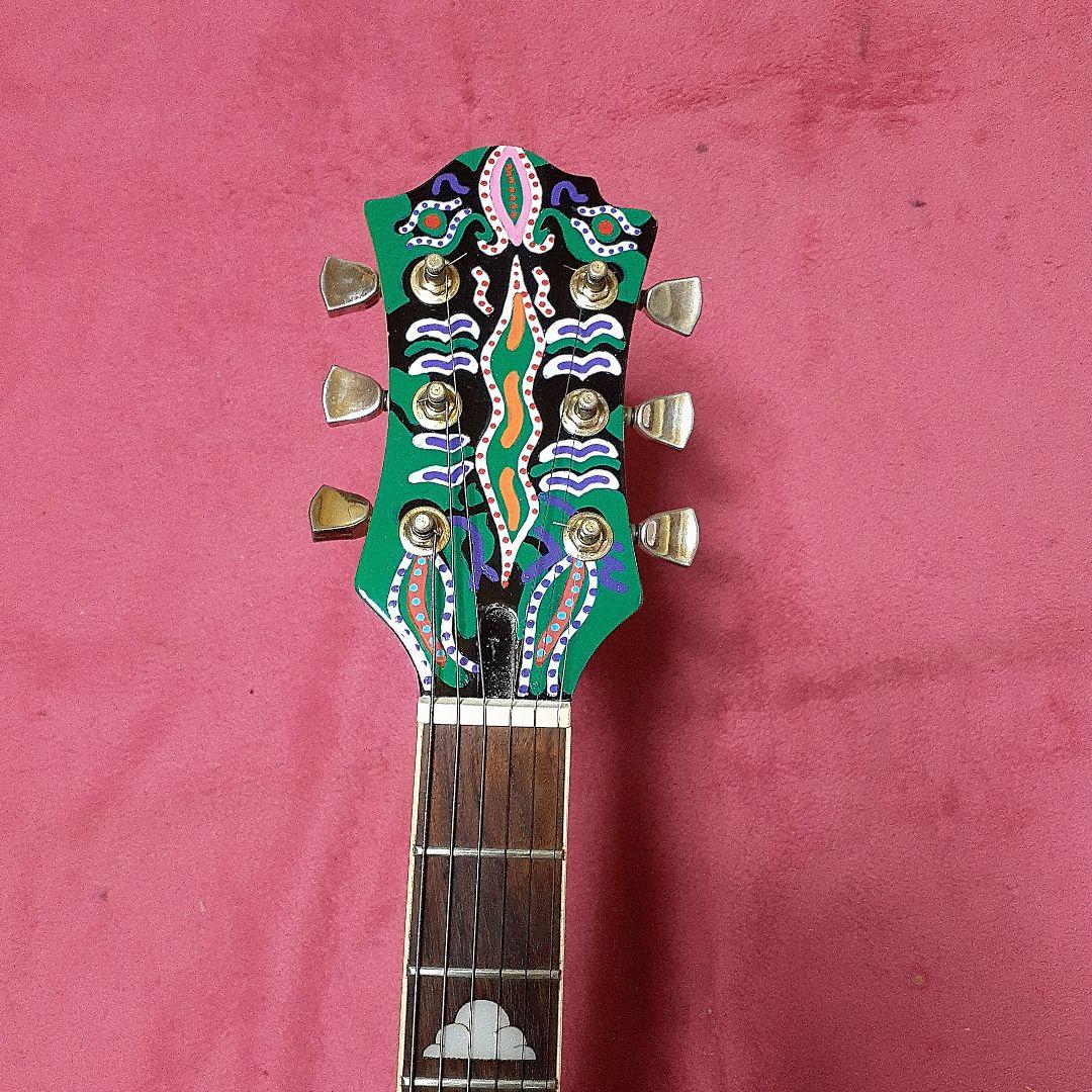 【良・美品】サイケペイント・hideモデル。モッキンバードエレキギター。