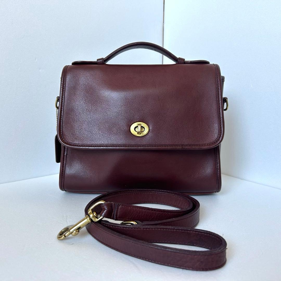 クリーニング済 old coach 9870 Court Bag 80s USA