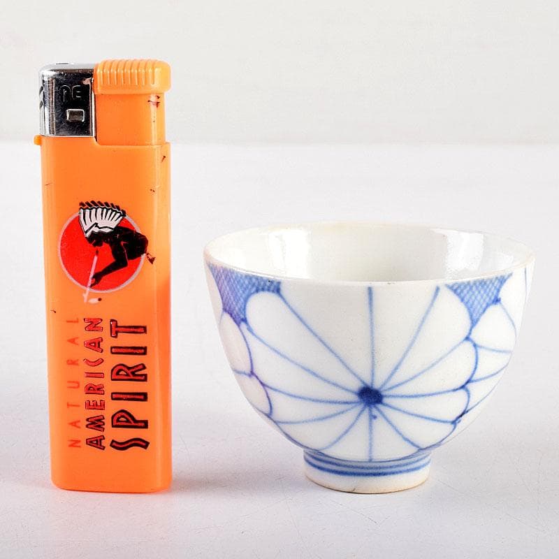 伊万里焼　古伊万里　染付　菊花文　煎茶碗　5客まとめて　C　7960