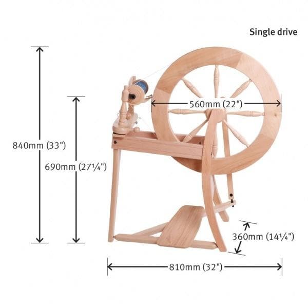 アシュフォード　紡毛機　糸車　紡ぎ車　トラディショナル