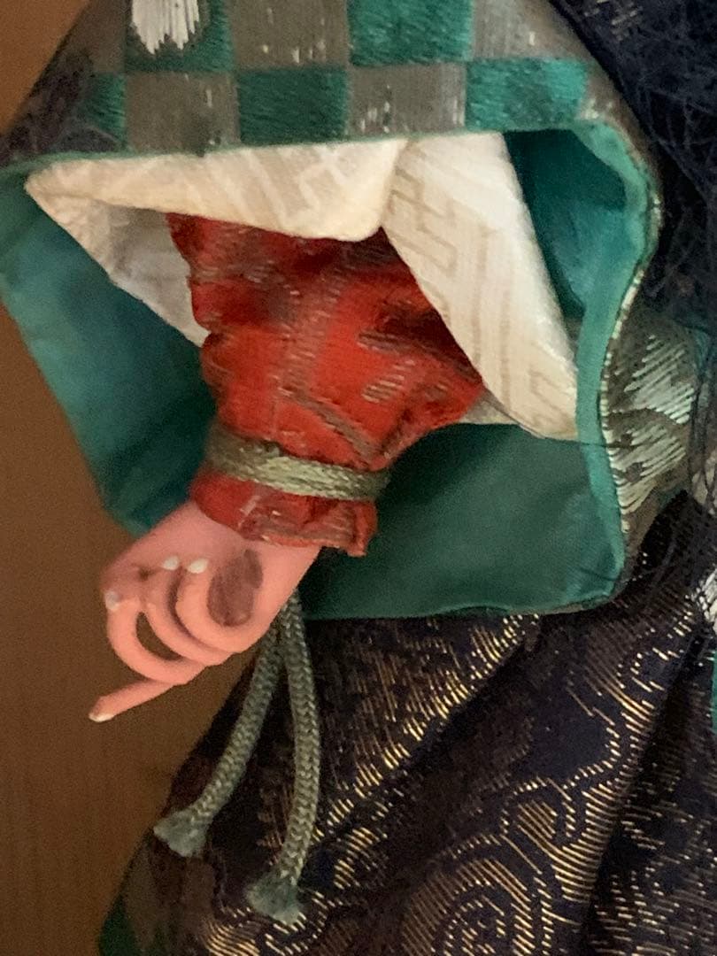 明治中期 精緻 鬼潰鍾馗人形 極上 拾號30cm 貴重なアンティーク　箱入り