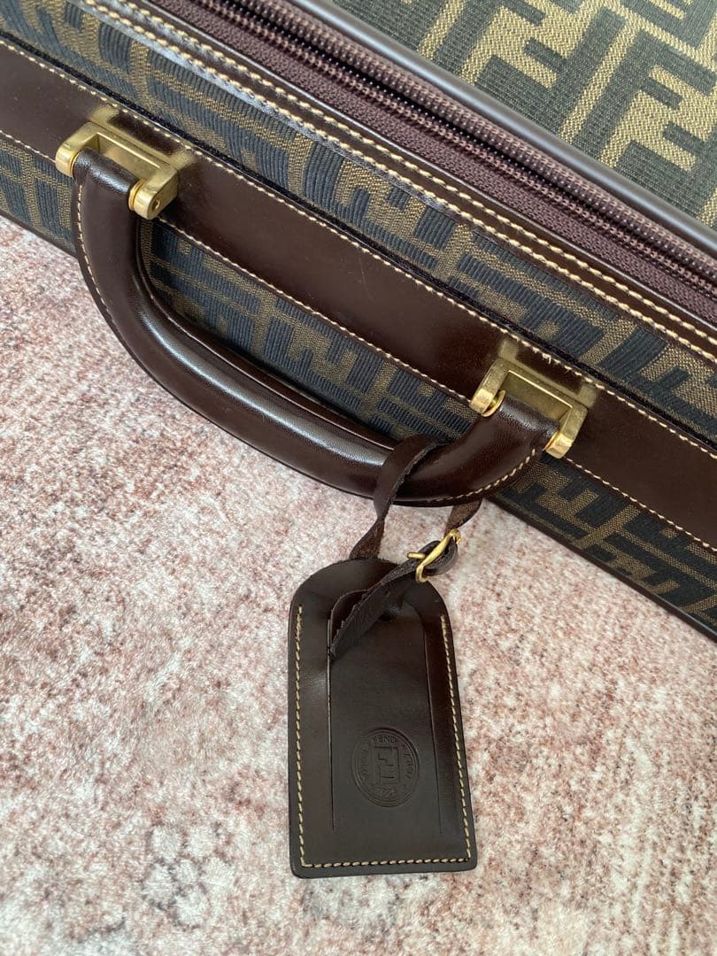 希少 FENDI フェンディ ヴィンテージレザー キャリーバッグ スーツケース