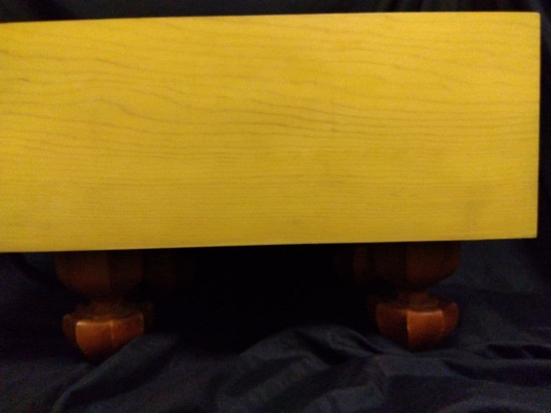 本榧脚付き　5寸7分+桐製カバー+布カバーセット　天然うるしによる太刀盛り