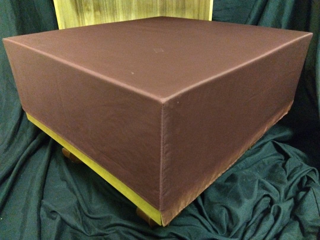 本榧脚付き　5寸7分+桐製カバー+布カバーセット　天然うるしによる太刀盛り