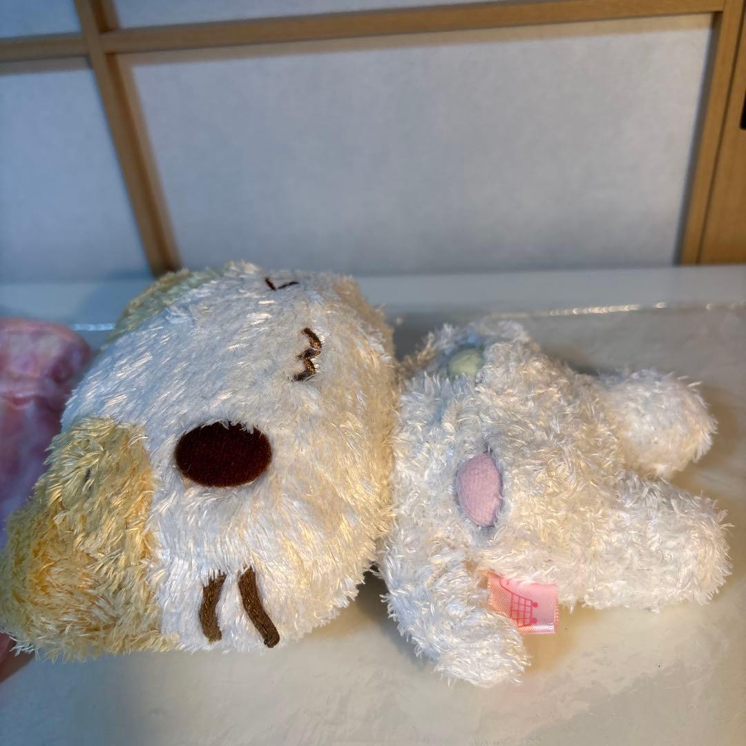 激レア　平成レトロ　マシュマロみたいなふわふわにゃんこ ウィンク 巾着付