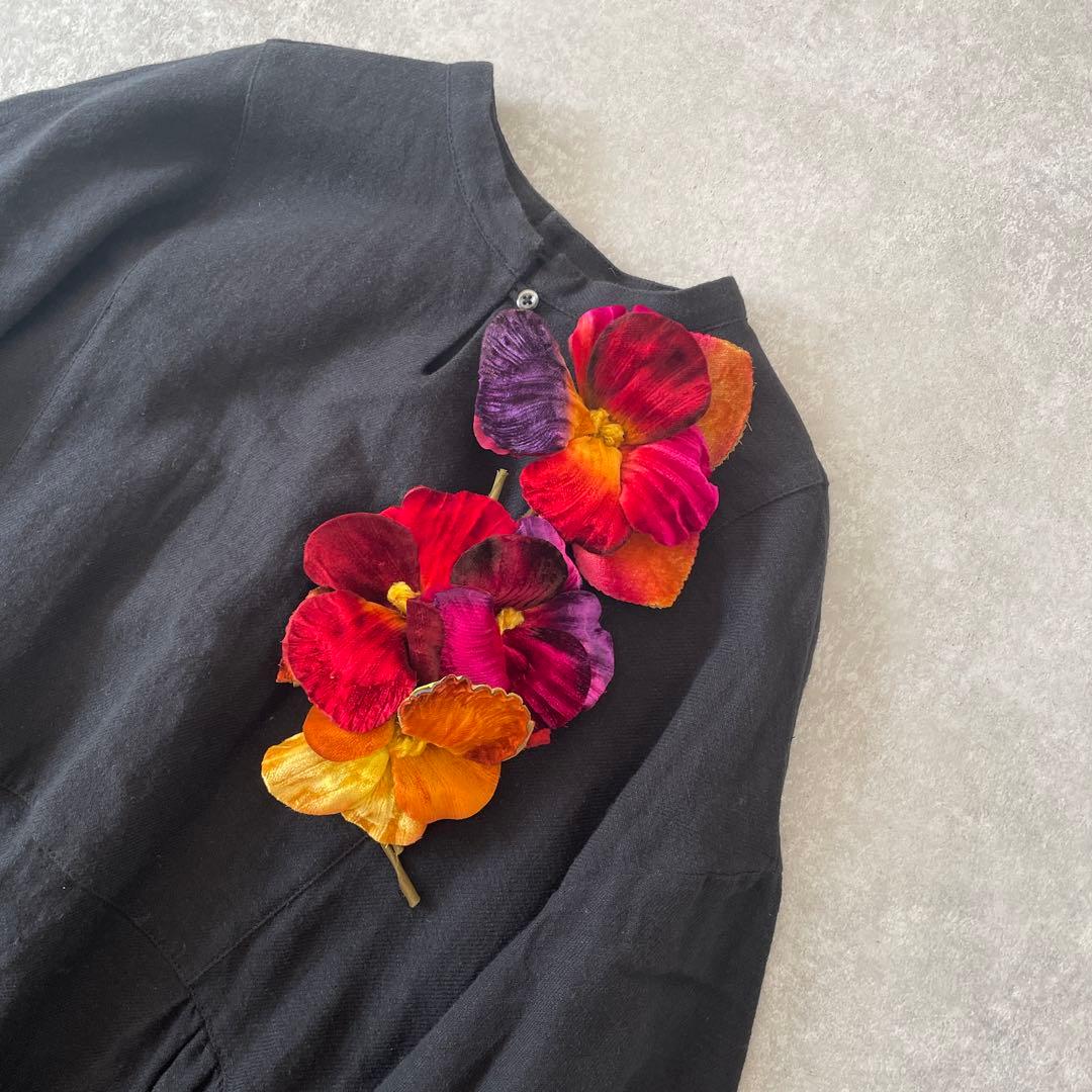 【定価4万】作家さんの一点物 ベルベットのコサージュ2個セット