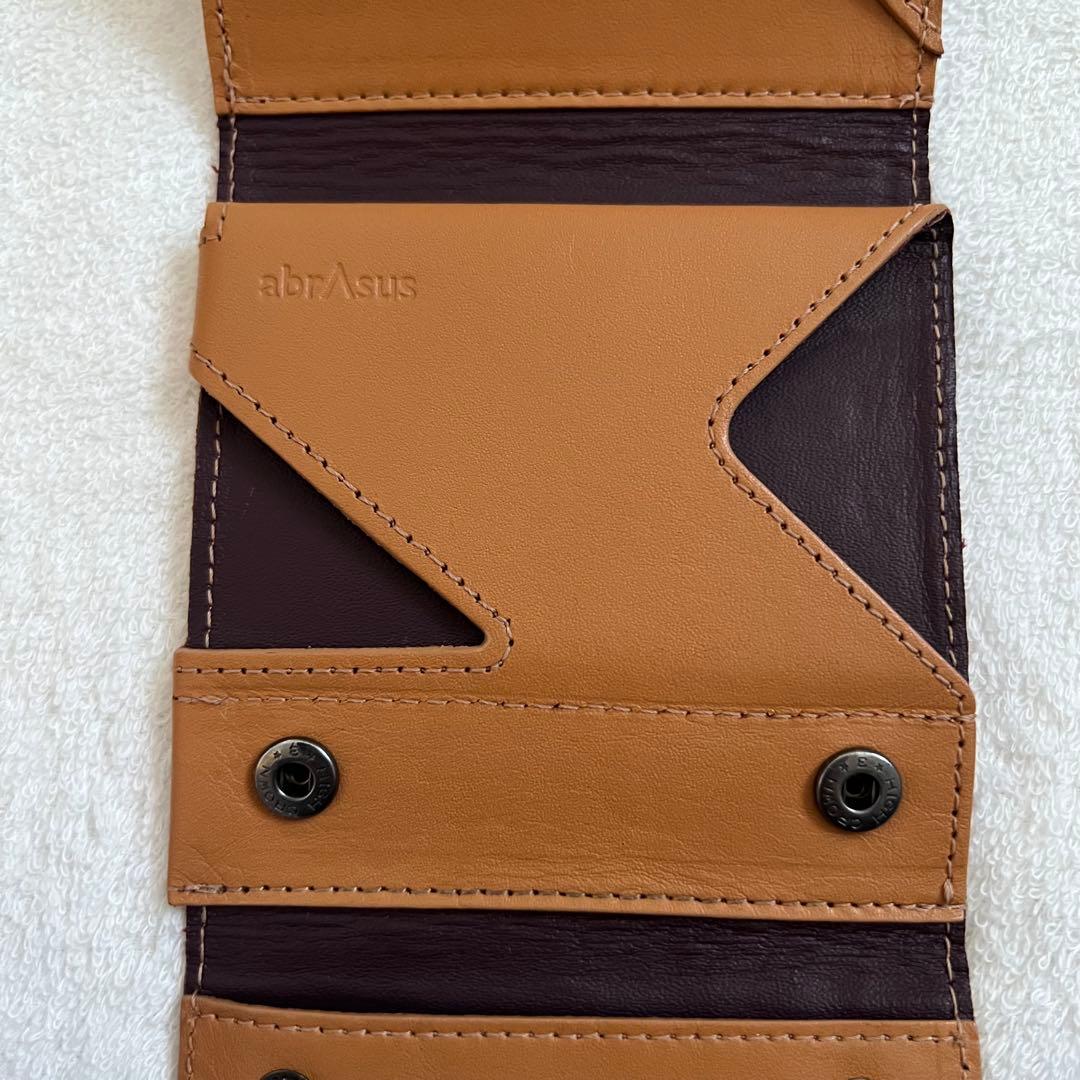 希少　abrAsus よつばと！　ダンボー　三つ折り財布　レザー