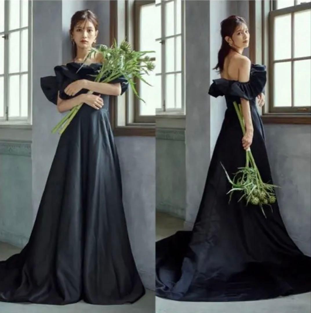 [DRESS PRODUCTION] ブラック Aライン ドレス黒ドレス