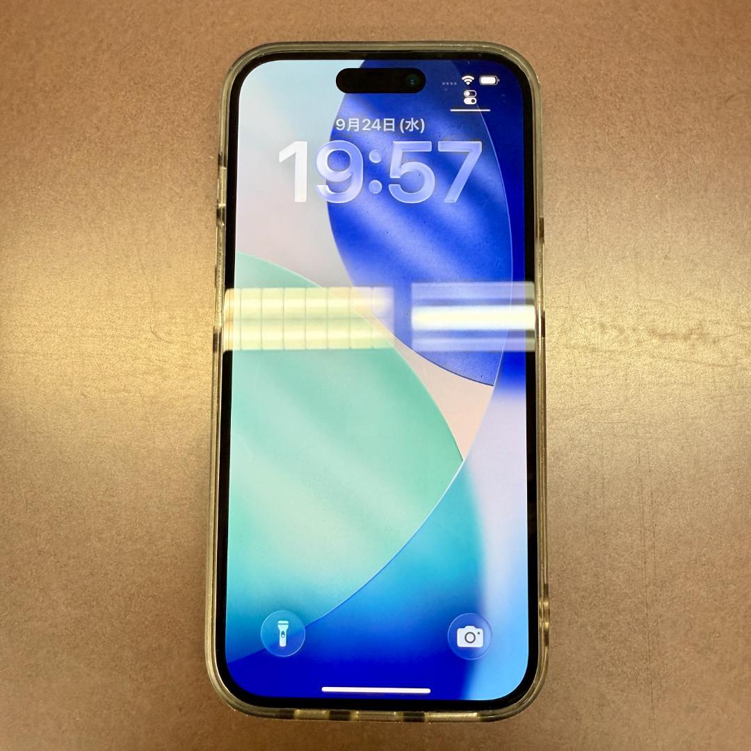 電池容量１００％【美品】iPhone15 128GB SIMフリー ブルー