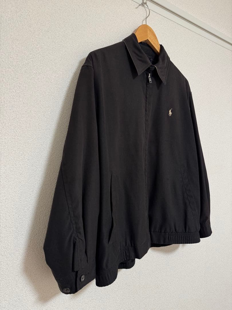 【美品/希少サイズ】ラルフローレン　スウィングトップ　ブラック