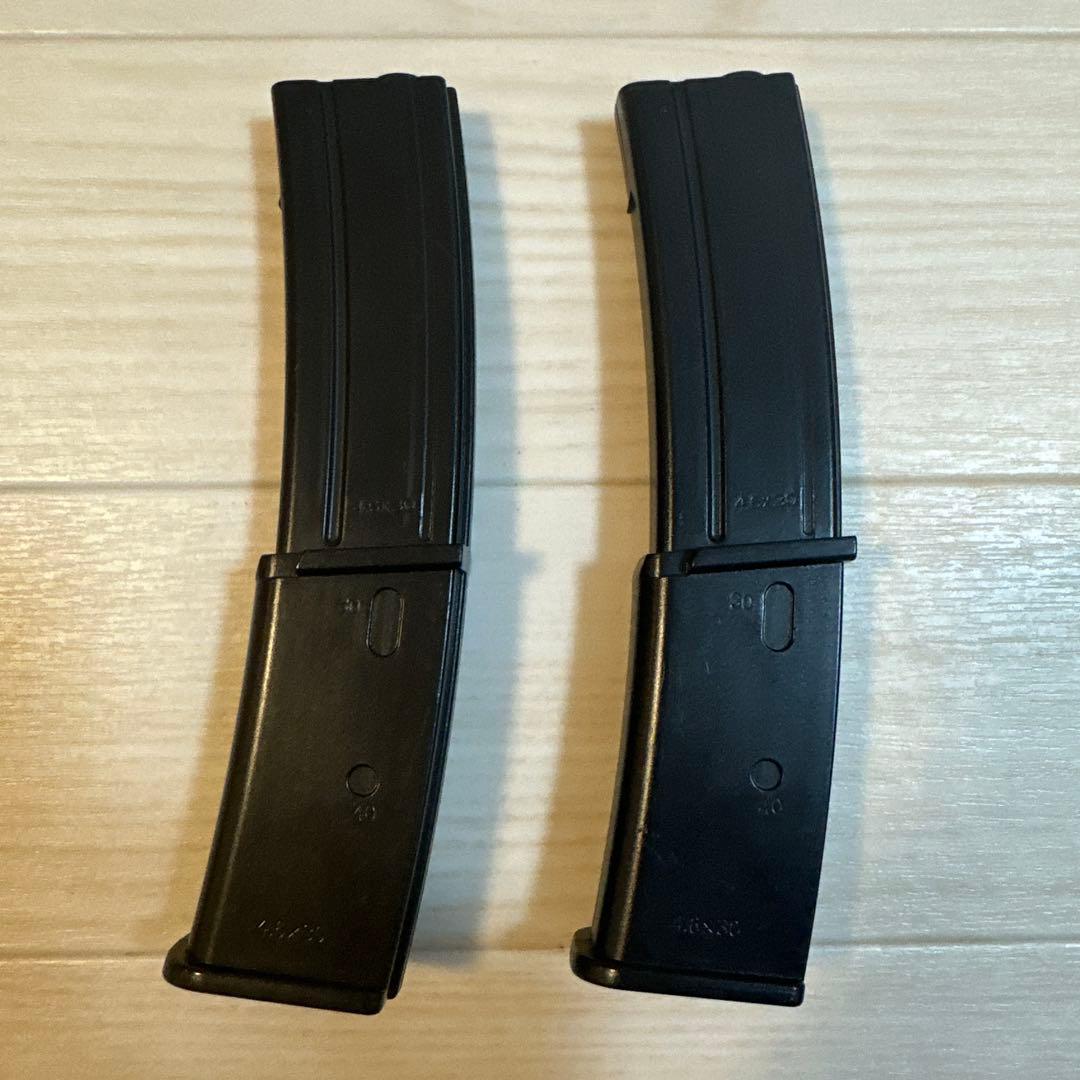 東京マルイMP7A1 リポ化 マガジン×2、バッテリー、充電器、耐火袋セット