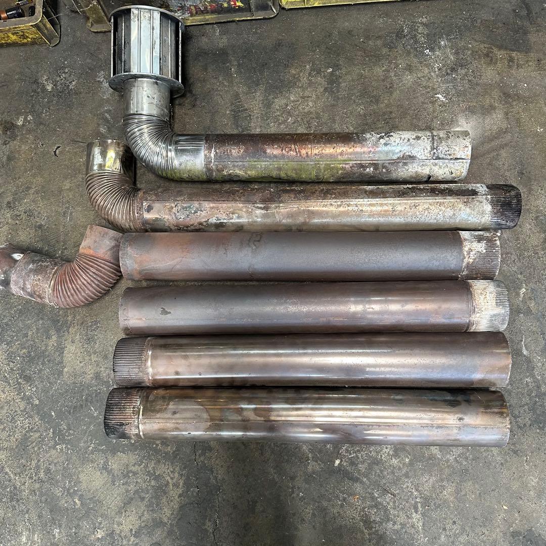 【m.yochhan】信州工業廃油ストーブSG-30BX タンク・煙突付き