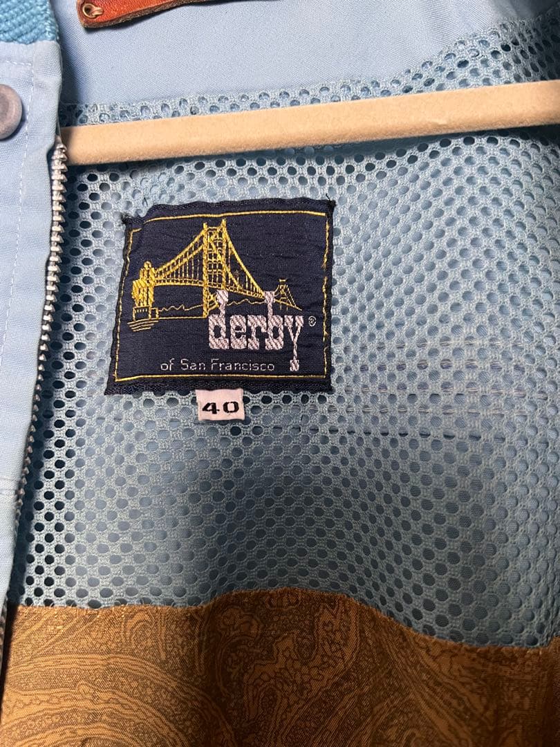 ダービオブサンフランシスコ ダービージャケット　70s タロンジップ