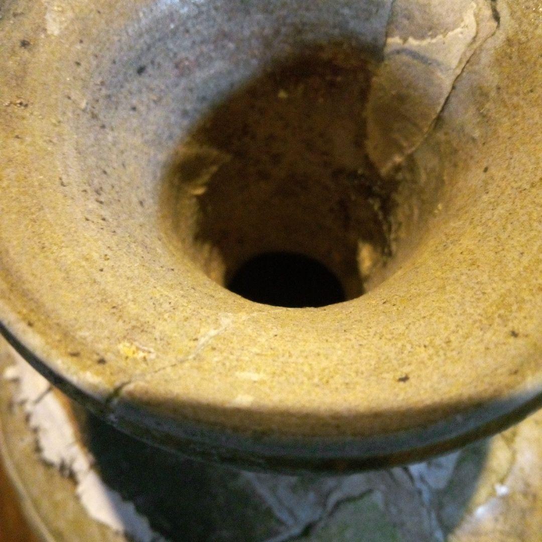 瀬戸　古い陶器の花瓶　発掘品　つなぎ合わせ