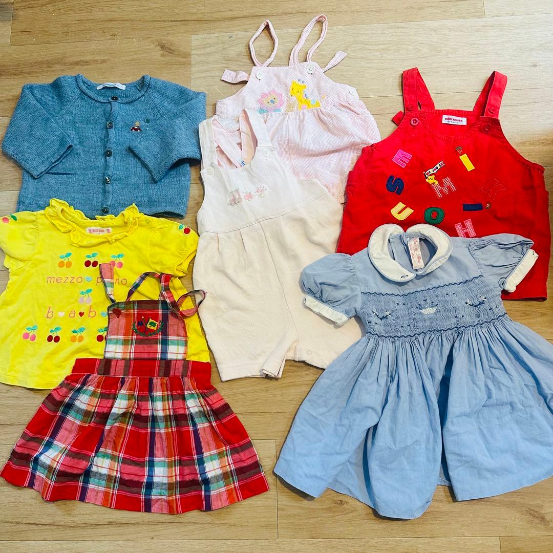 ファミリアミキハウス　セット7点　80cm