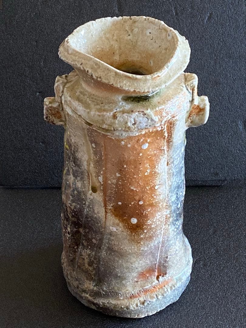 信楽焼　花瓶　花器　花入　井村侊生　　#3401