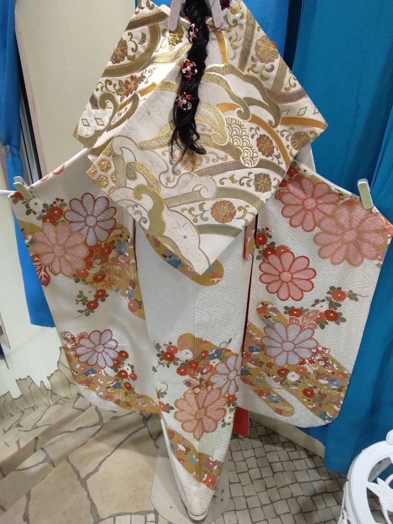 振袖フルセット、三越振袖成人式、重ね衿帯揚げ帯締め、西陣袋帯、襦袢、ガード加工