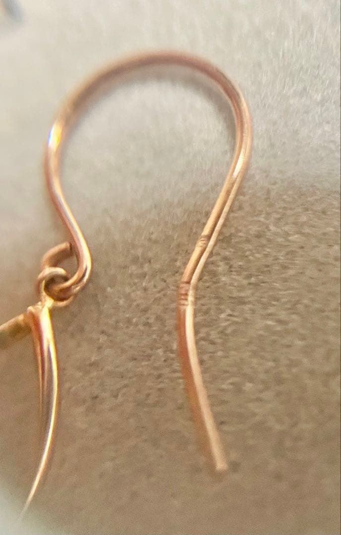 vendome aoyama k10金ピアス　ひねり　パール