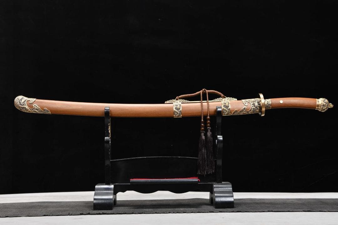 海龍刺繍春刀日本刀 模造刀 居合刀 武士道 武蔵 鑑賞用 手鍛造打