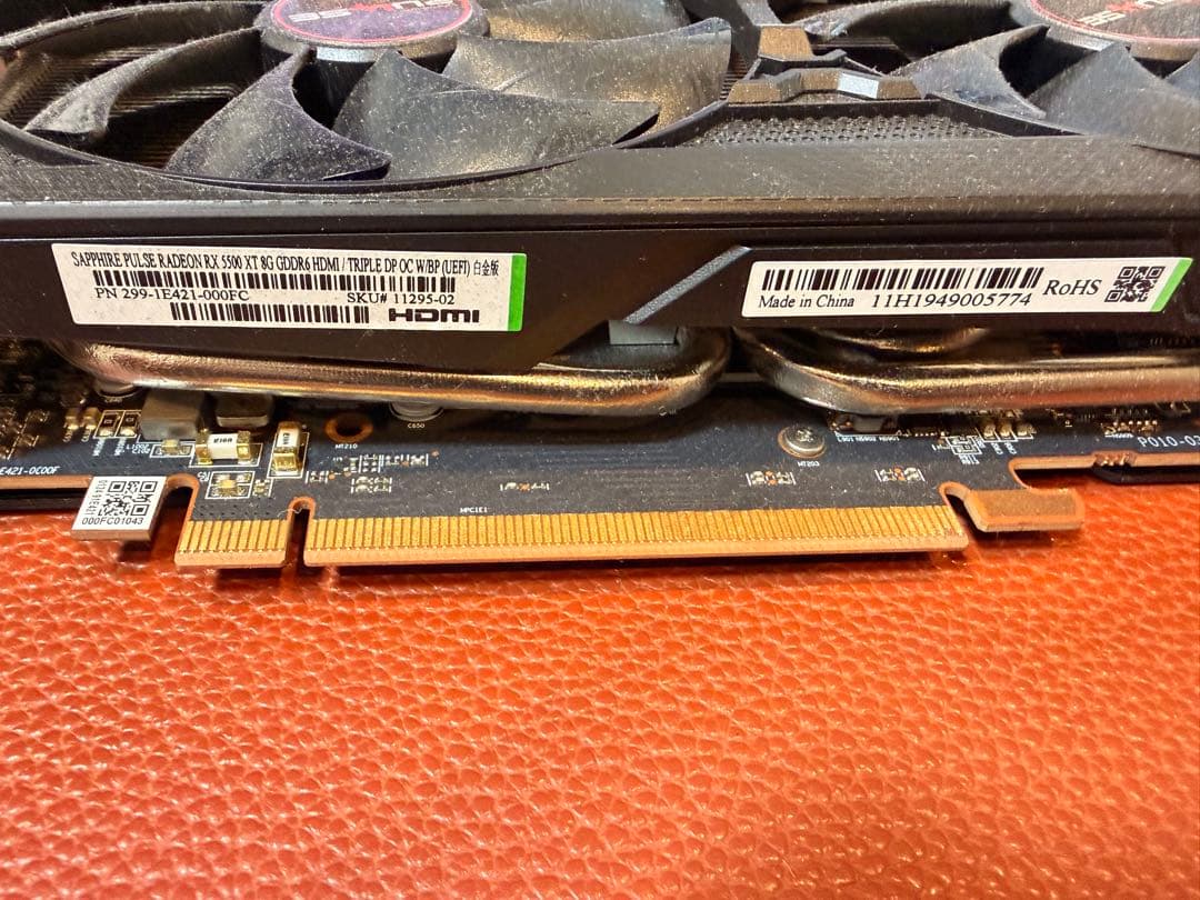 グラフィックボード・グラボ・ビデオカード Sapphire Pulse Radeon RX 5500 XT